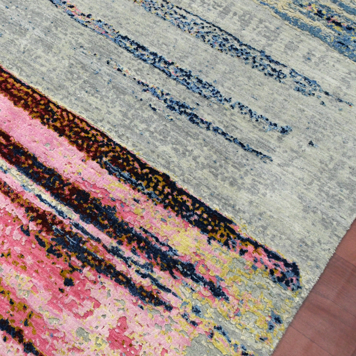 Teppich Handgeknüpfter 10/10-Wolle aus Neuseeland und reiner Seide