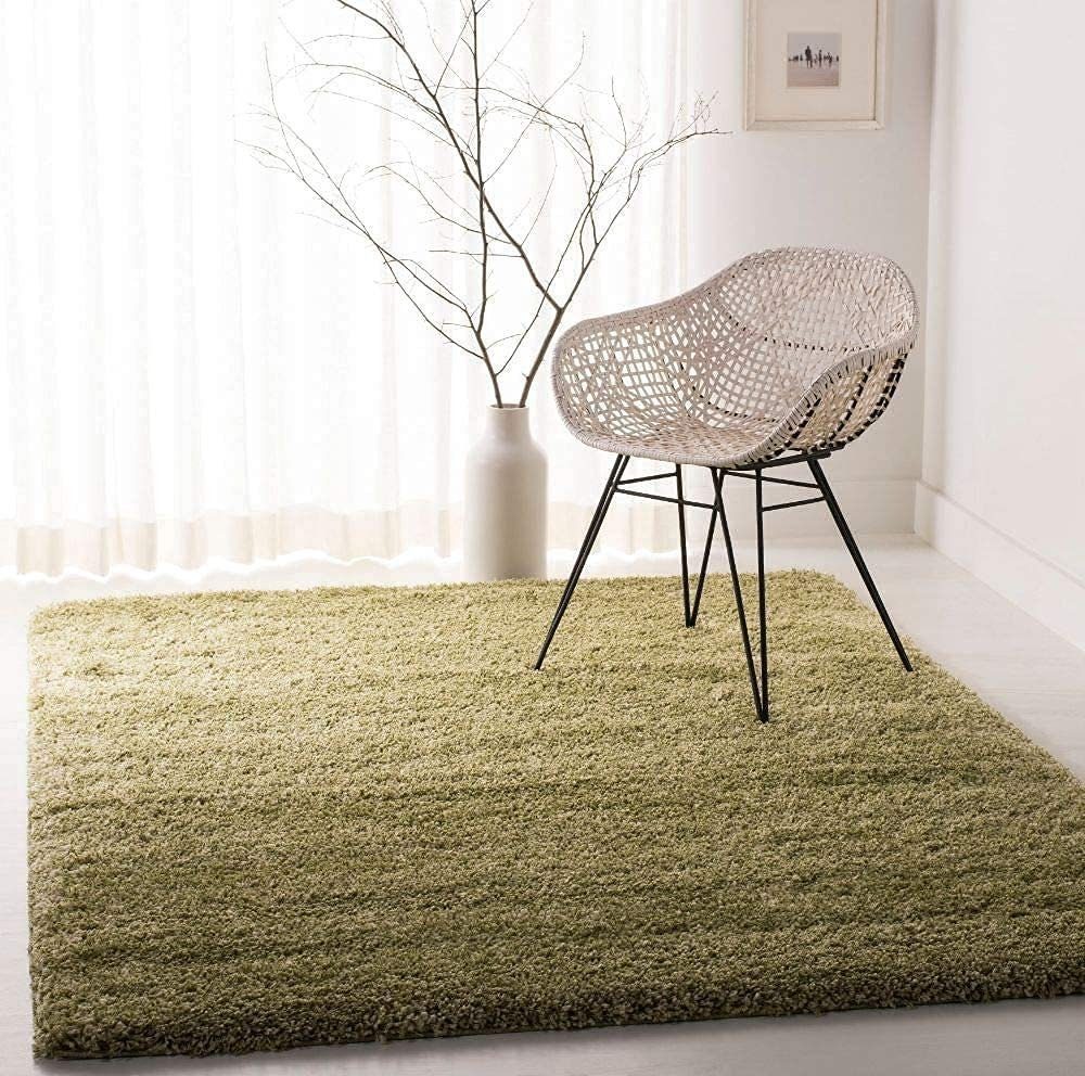 Hochflor-Teppich Superweicher einfarbiger handgetufteter Teppich