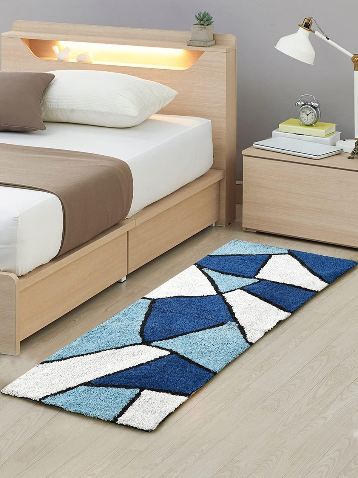 Designteppich Plüsch-Teppichläufer für Eleganz