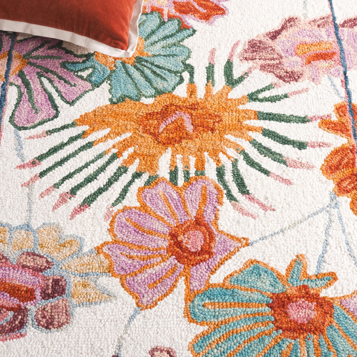 Designteppich Blumenstrauß – Flöhe Ansicht