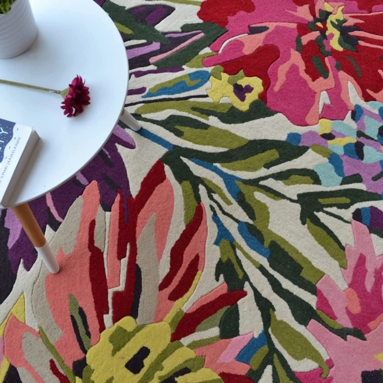 Designteppich Blumentopf