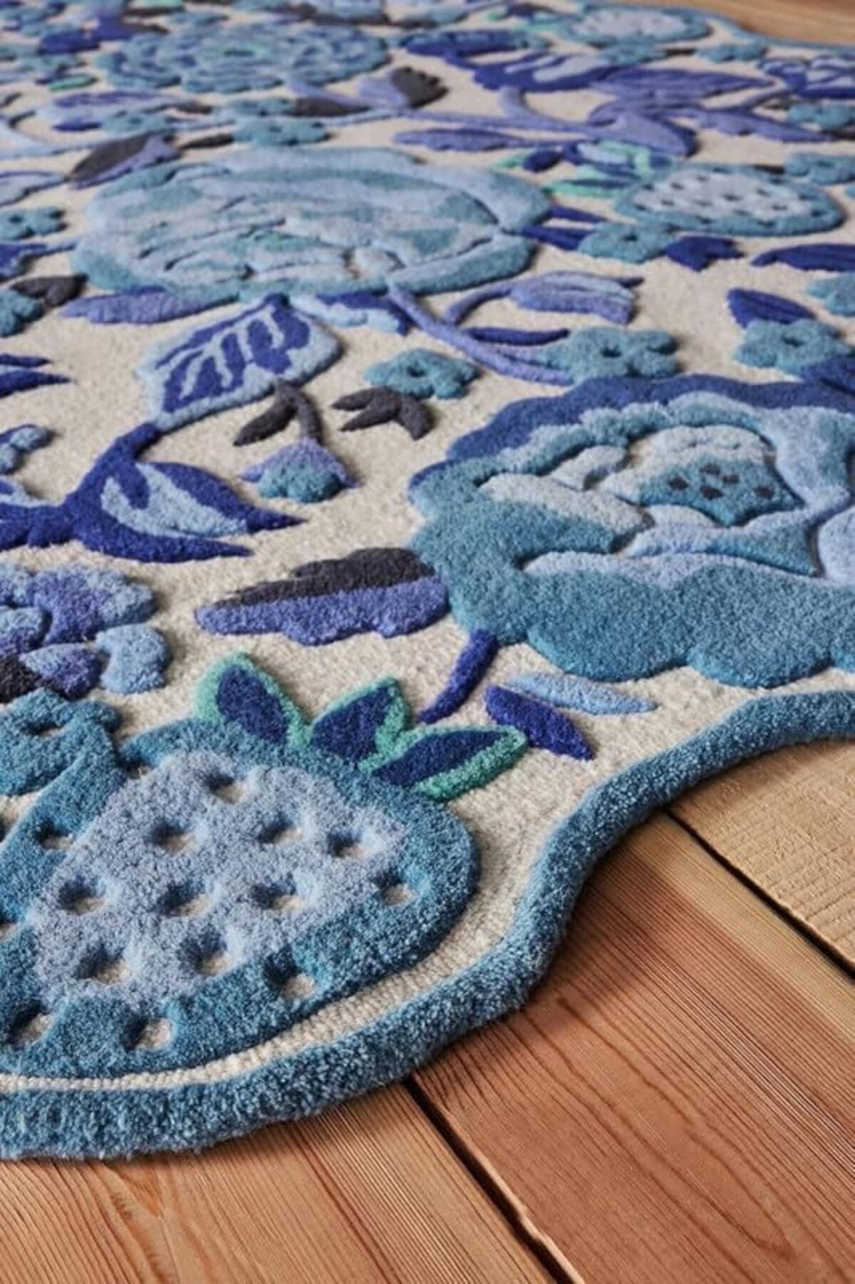 Designteppich Unregelmäßig geformte botanische Sammlung