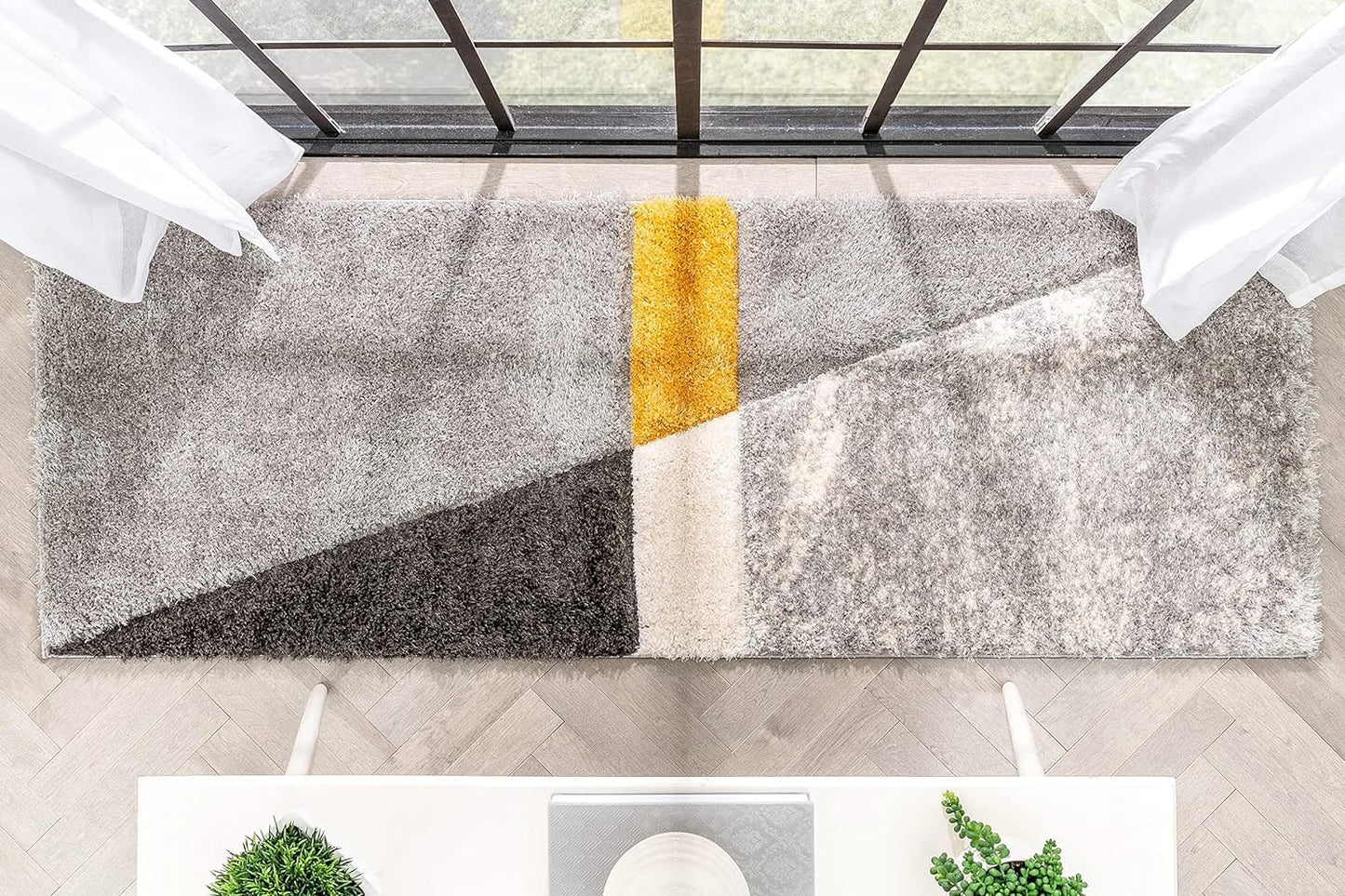 Designteppich Plüsch-Teppichläufer für Eleganz