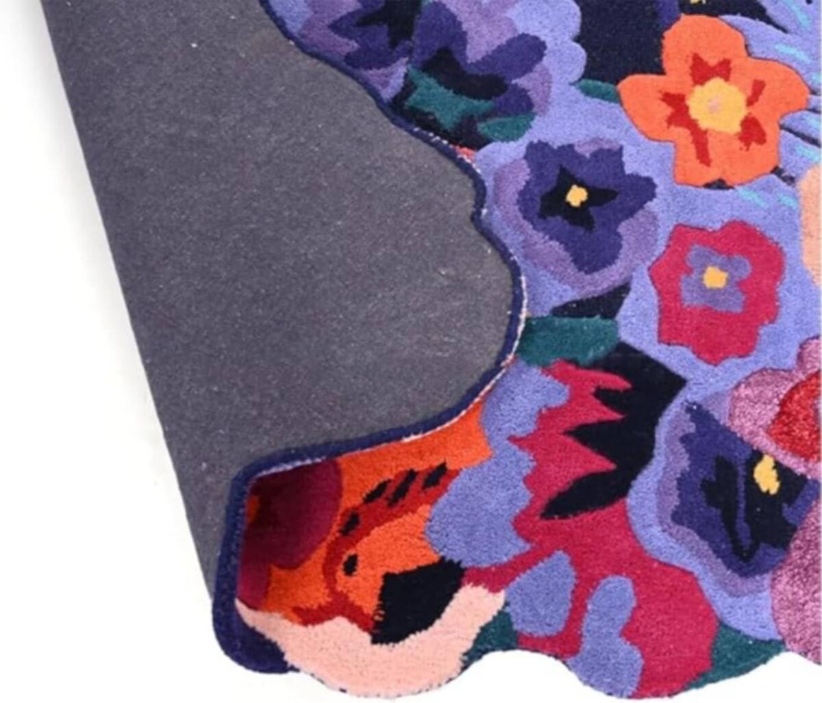 Designteppich Unregelmäßig geformte botanische Sammlung