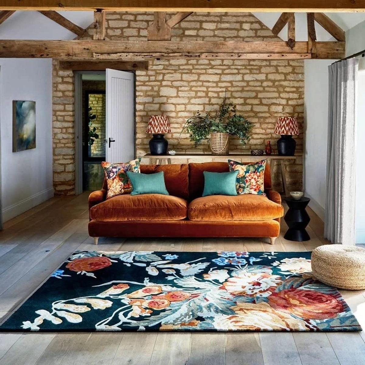 Designteppich Blumentopf