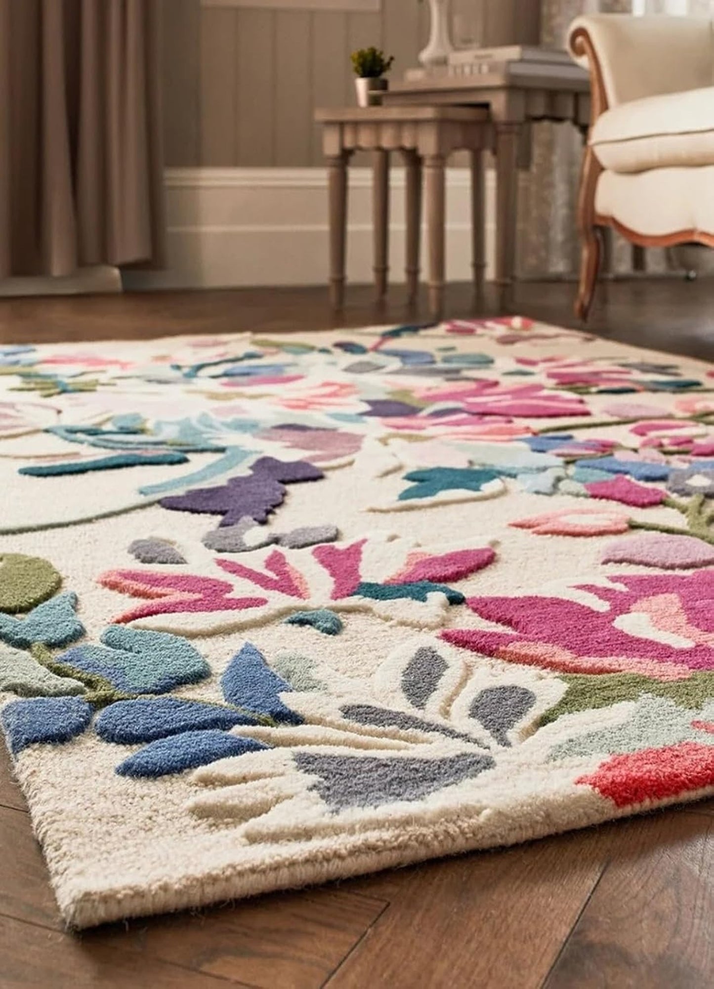 Designteppich Blumenfeld