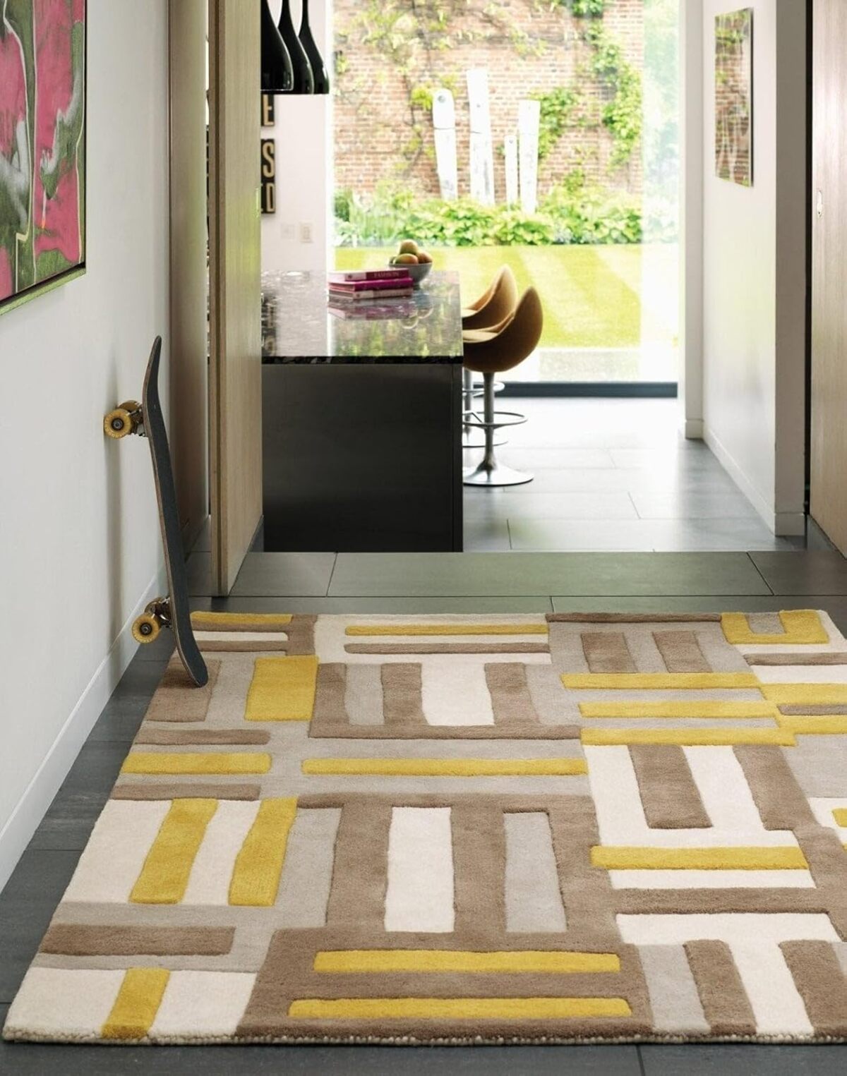 Designteppich Einfache Geometrie