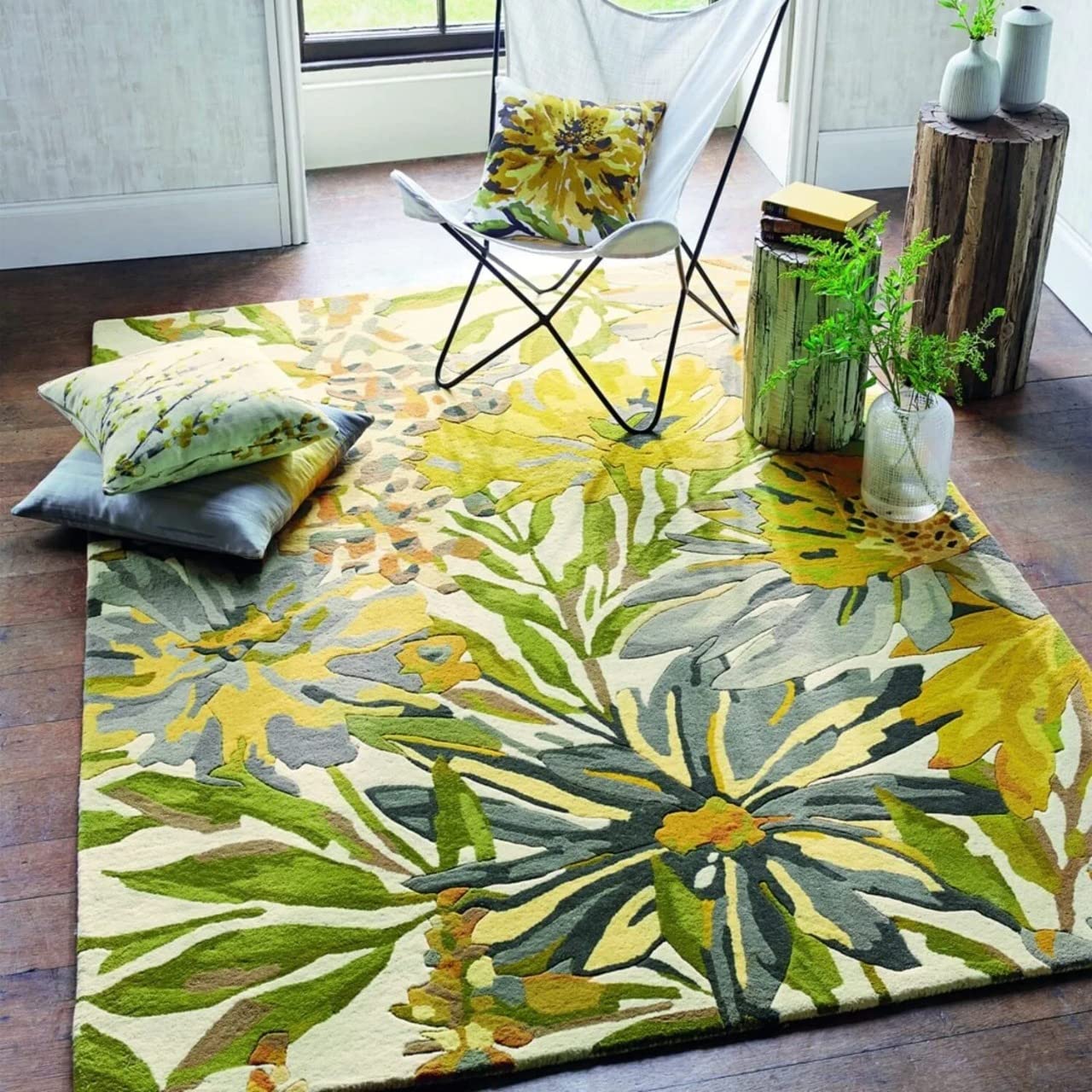 Designteppich Blumentopf