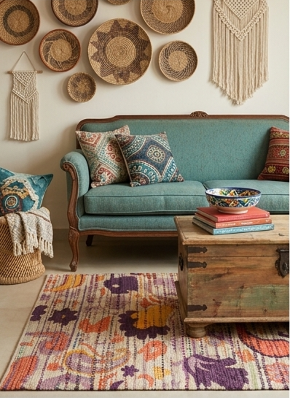 Designteppich Lavendel