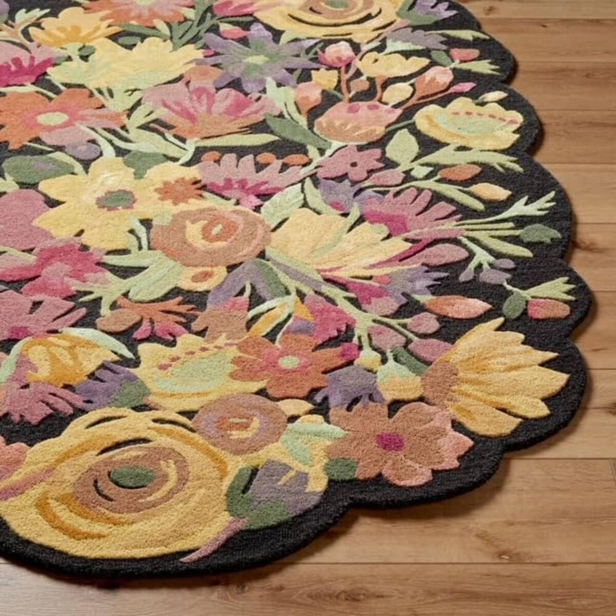 Designteppich Unregelmäßig geformte botanische Sammlung