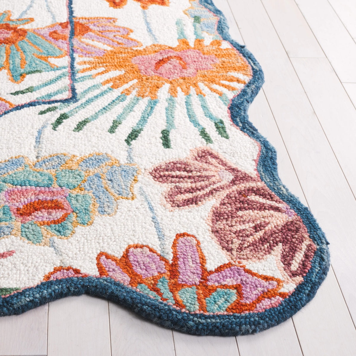 Designteppich Blumenstrauß – Wohnzimmer Styling