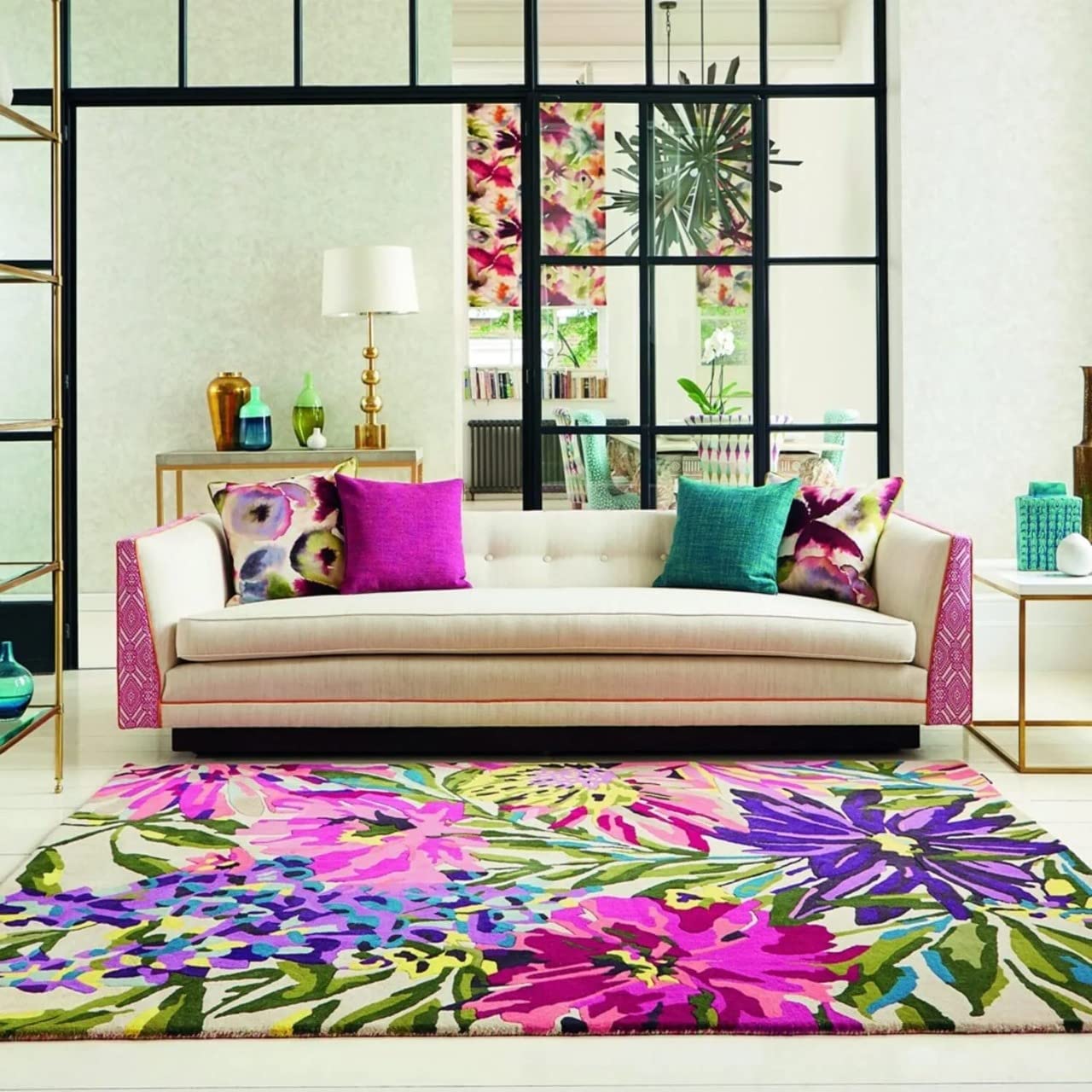 Designteppich Blumentopf