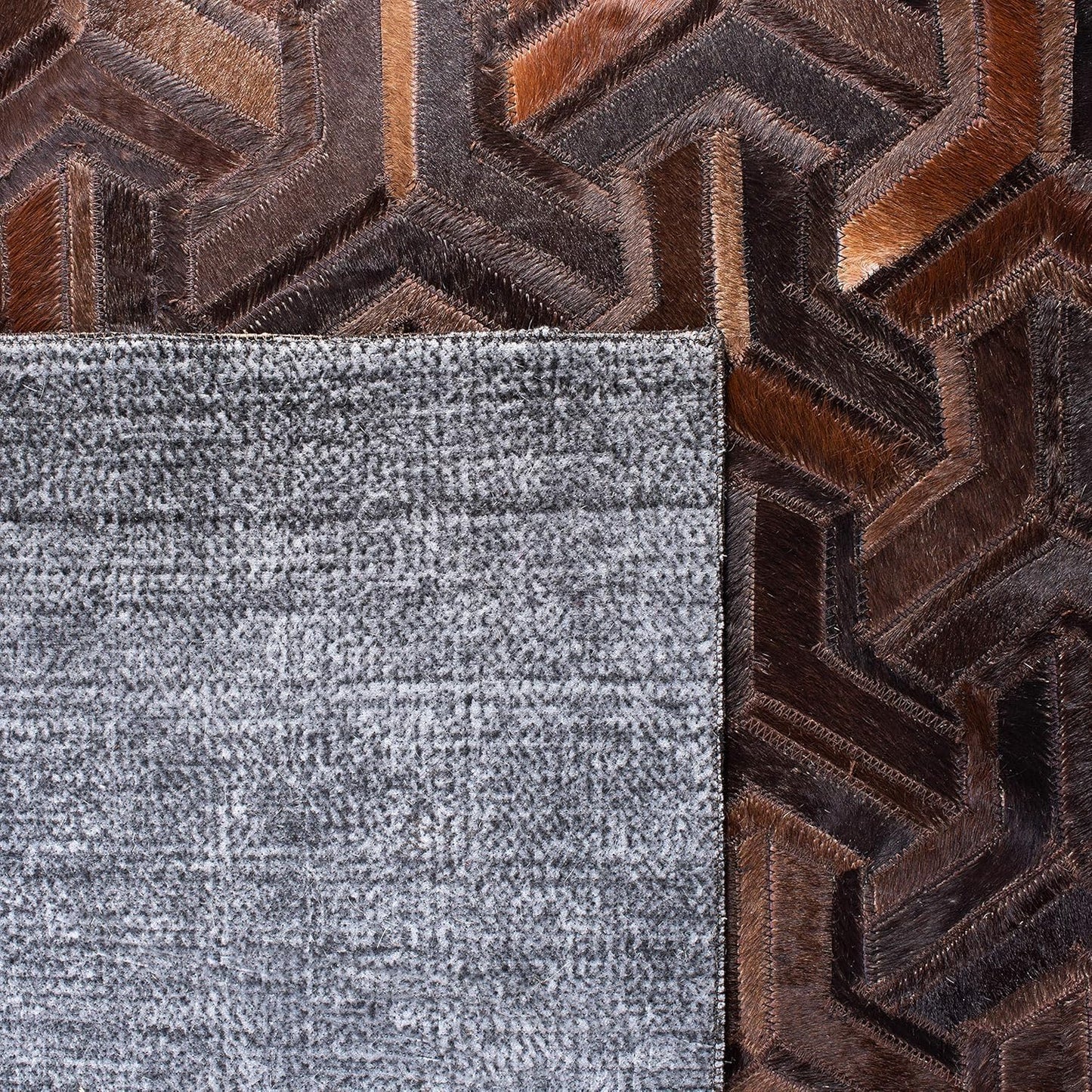 Lederteppich Leder-Patchwork-Teppichkollektion