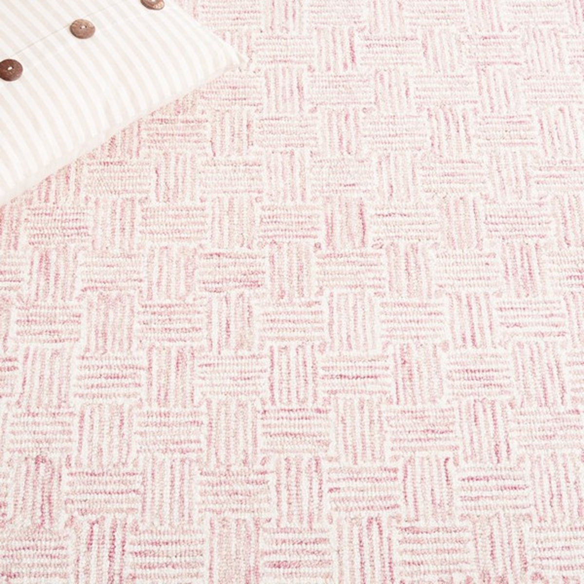 Designteppich Rosa — Textur Nahaufnahme