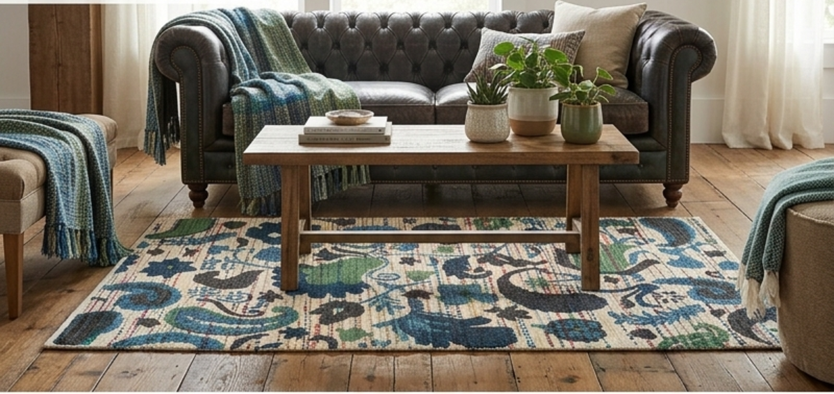 Designteppich Lavendel