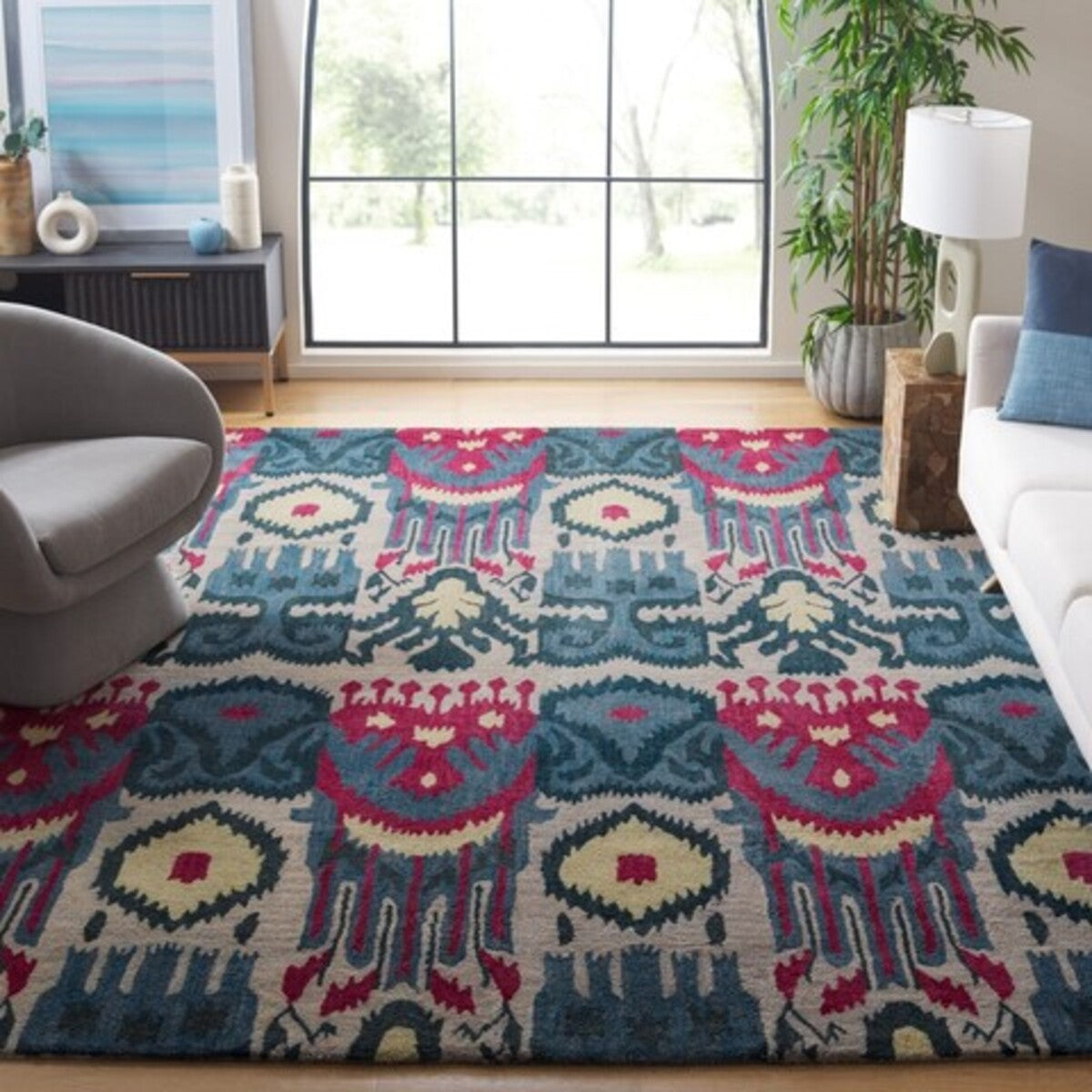 Designteppich Ikat