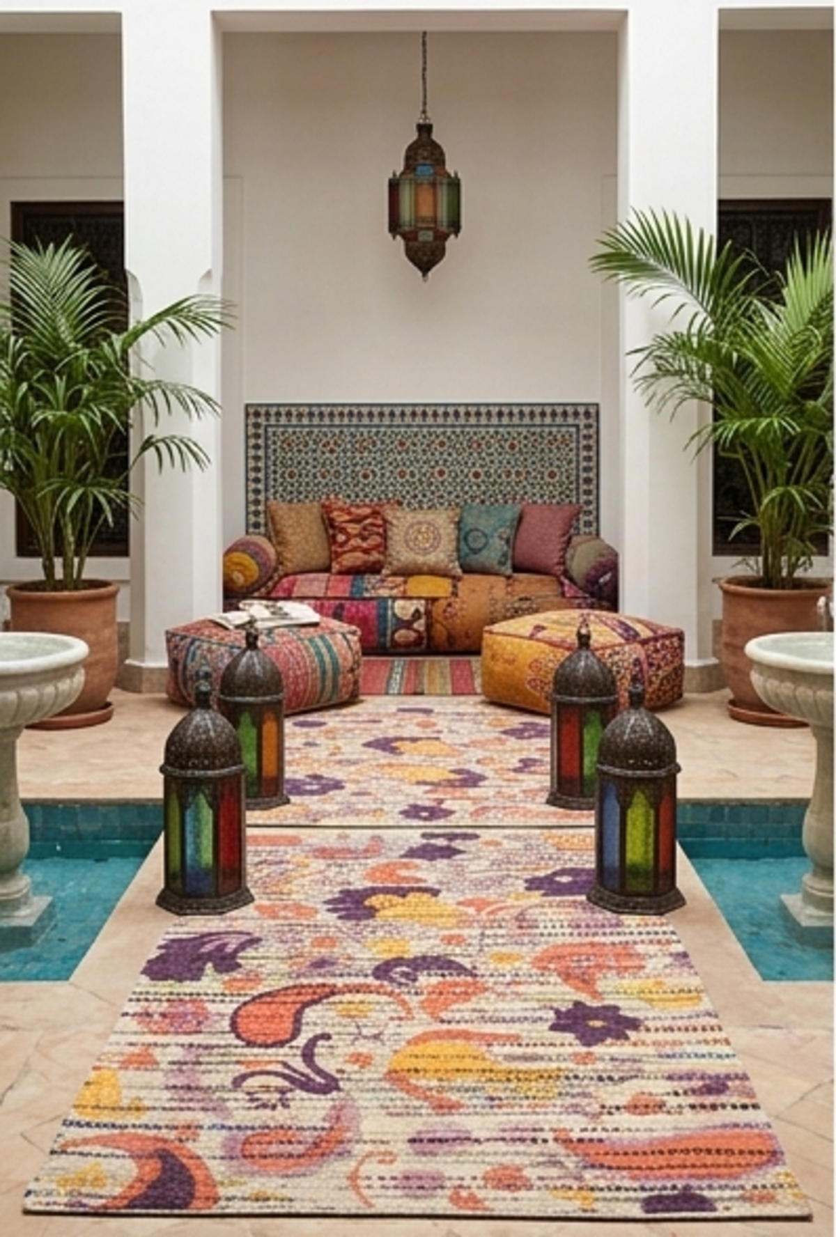 Designteppich Lavendel