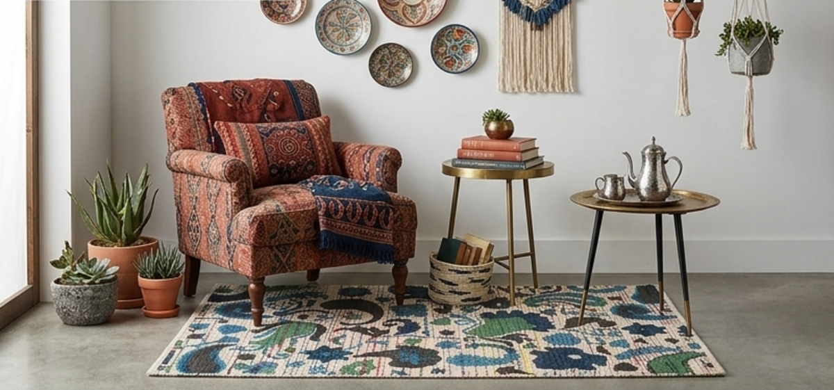 Designteppich Lavendel