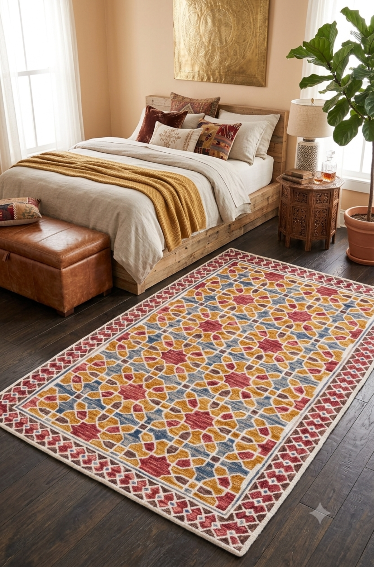 Designteppich Bohème-Stil