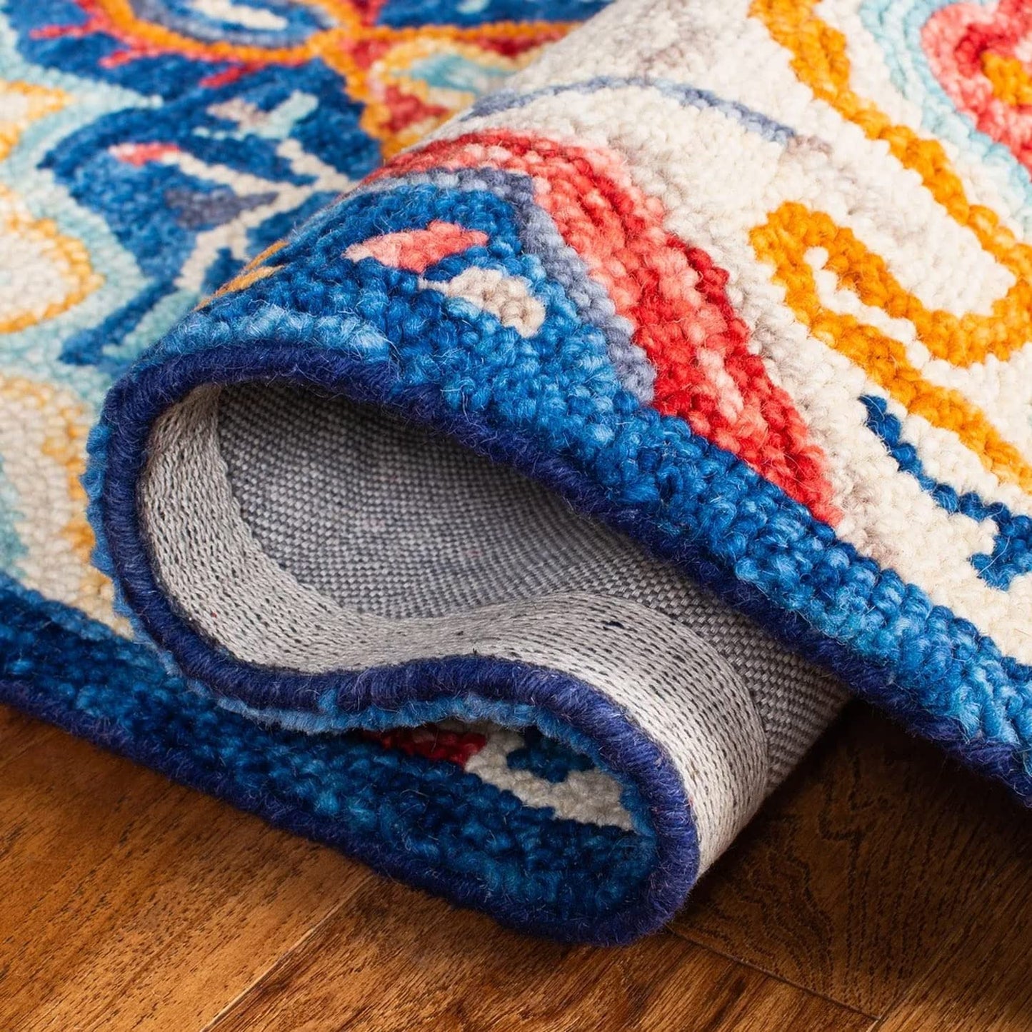 Teppich Lebendige Farben – Schlingenwebung