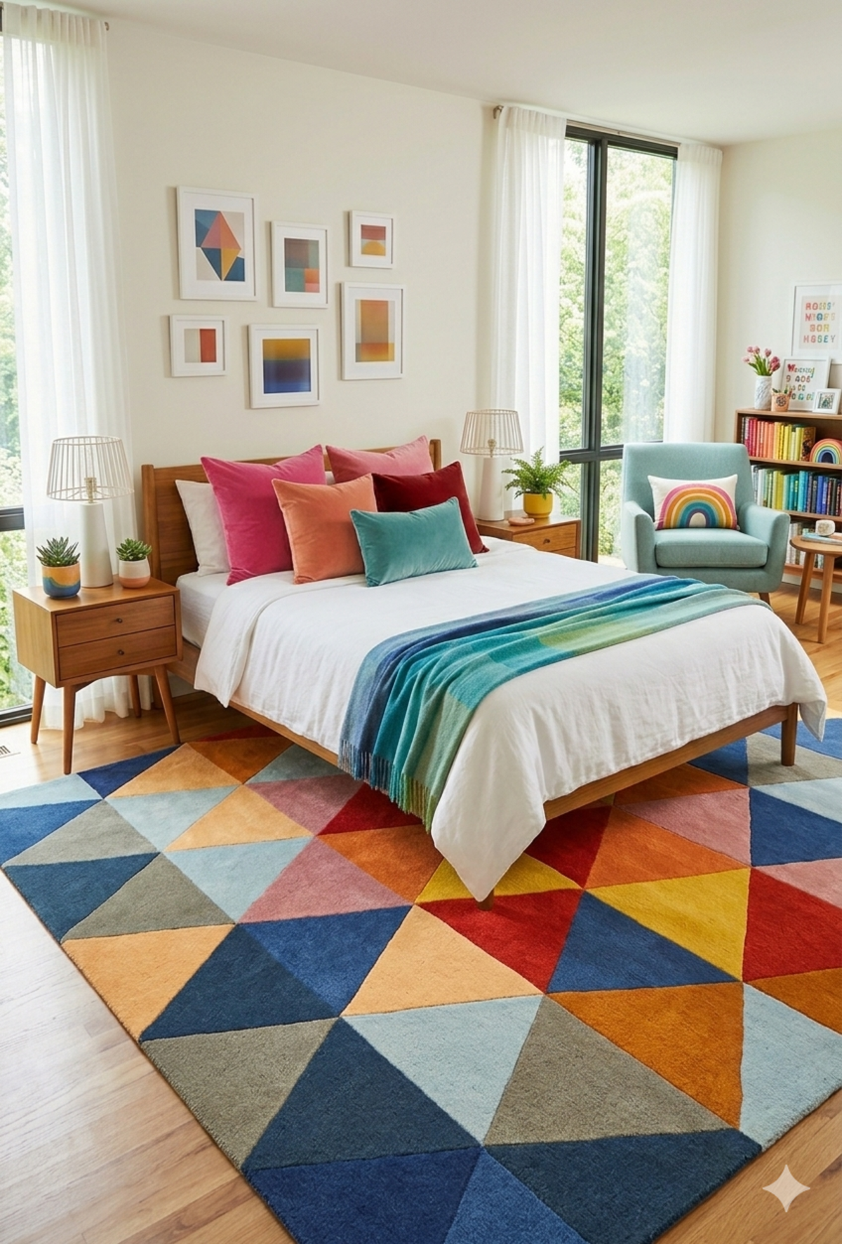 Teppich Regenbogen