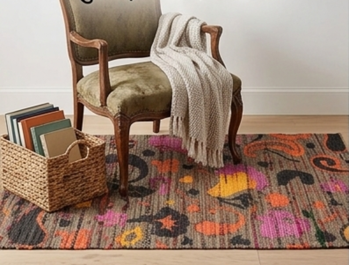 Designteppich Lavendel